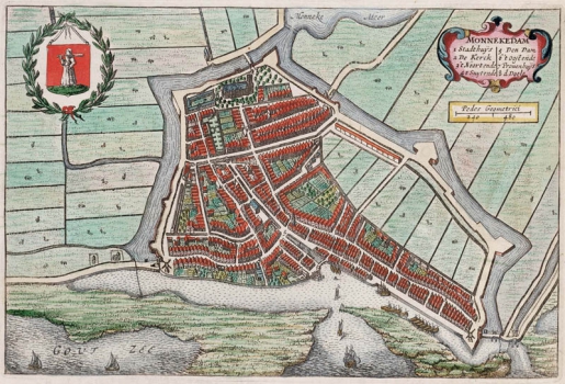 Monnikendam 1649 Blaeu